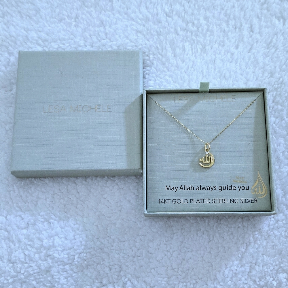 Lesa Michele "Allah"🕌 Crescent Moon and Star☪️ Pendant Necklace - NIB - Picture 16 of 16